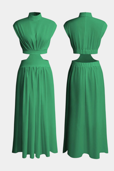 Jocelyn Ensemble long minimaliste avec encolure haute et ouverture latérale