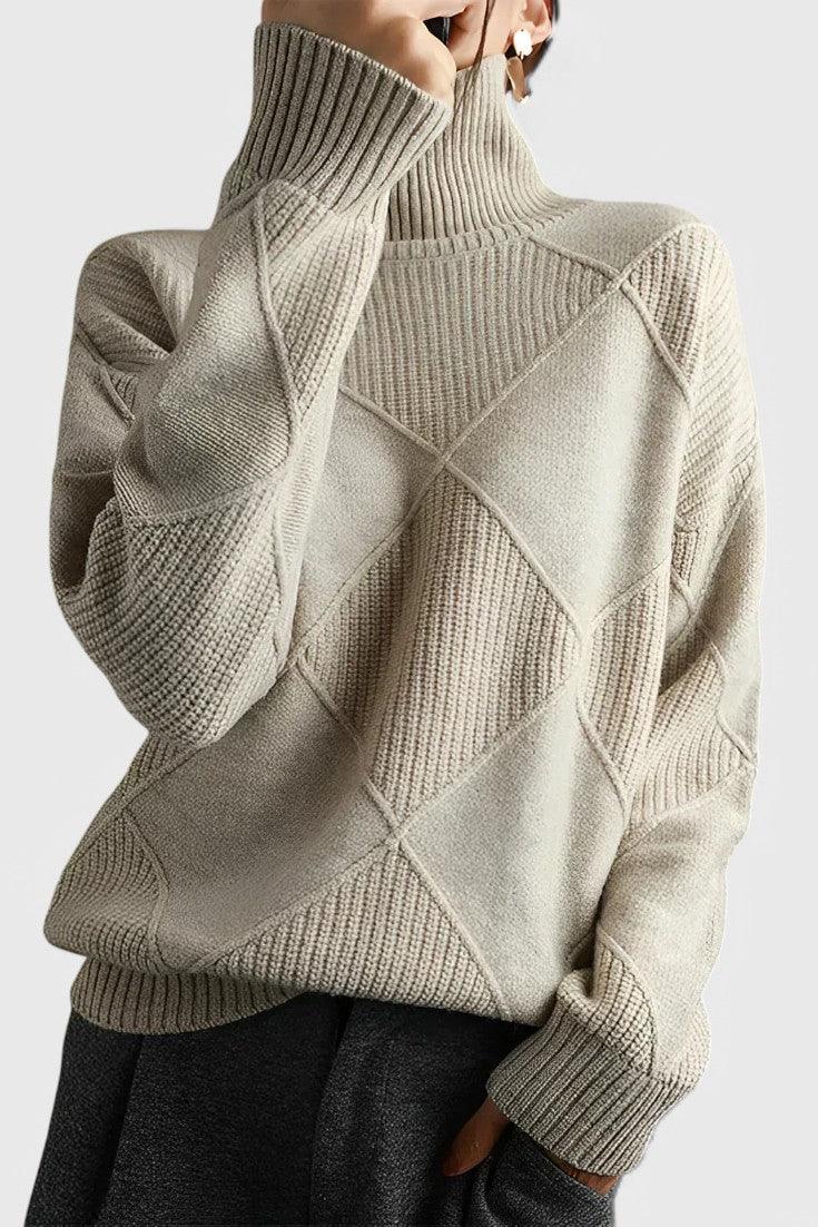 Pull Col Rond Épuré Coupe Ajustée