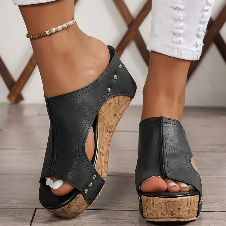 Barbara® | Sandales à plateforme en cuir