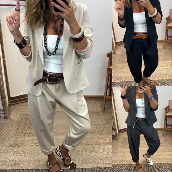 Ensemble Tailleur Professionnel Chic - Veste et Pantalon