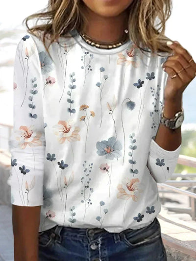 Chemise ras du cou pour femme