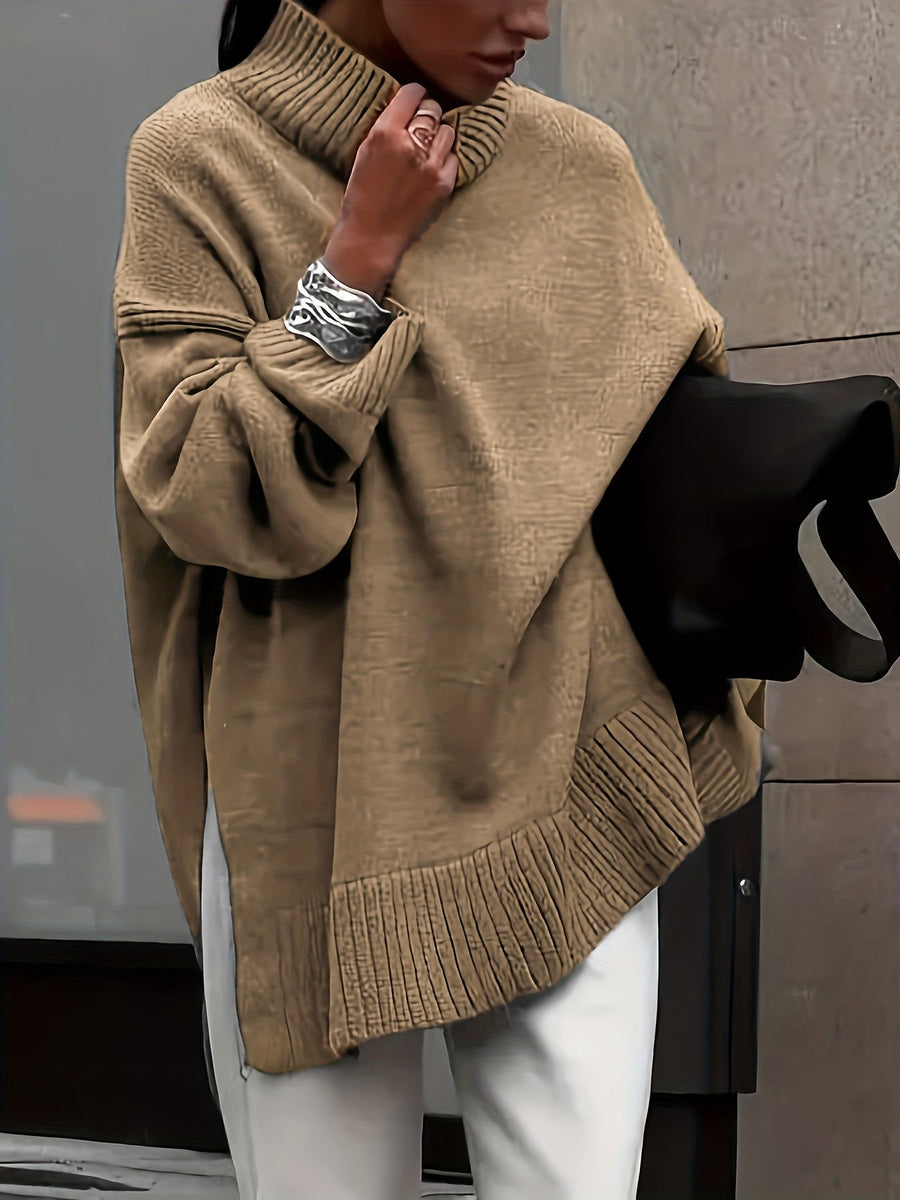 Pull Col Montant Oversize Confort