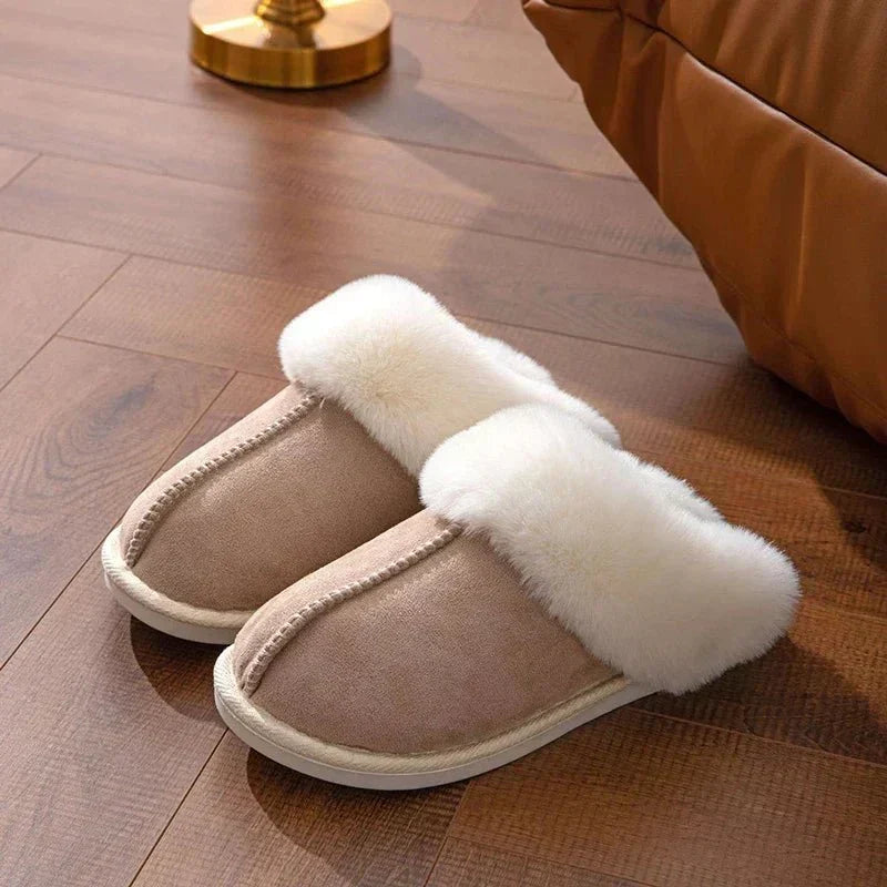 Pantoufles d'intérieur femme — port et silhouette cosy