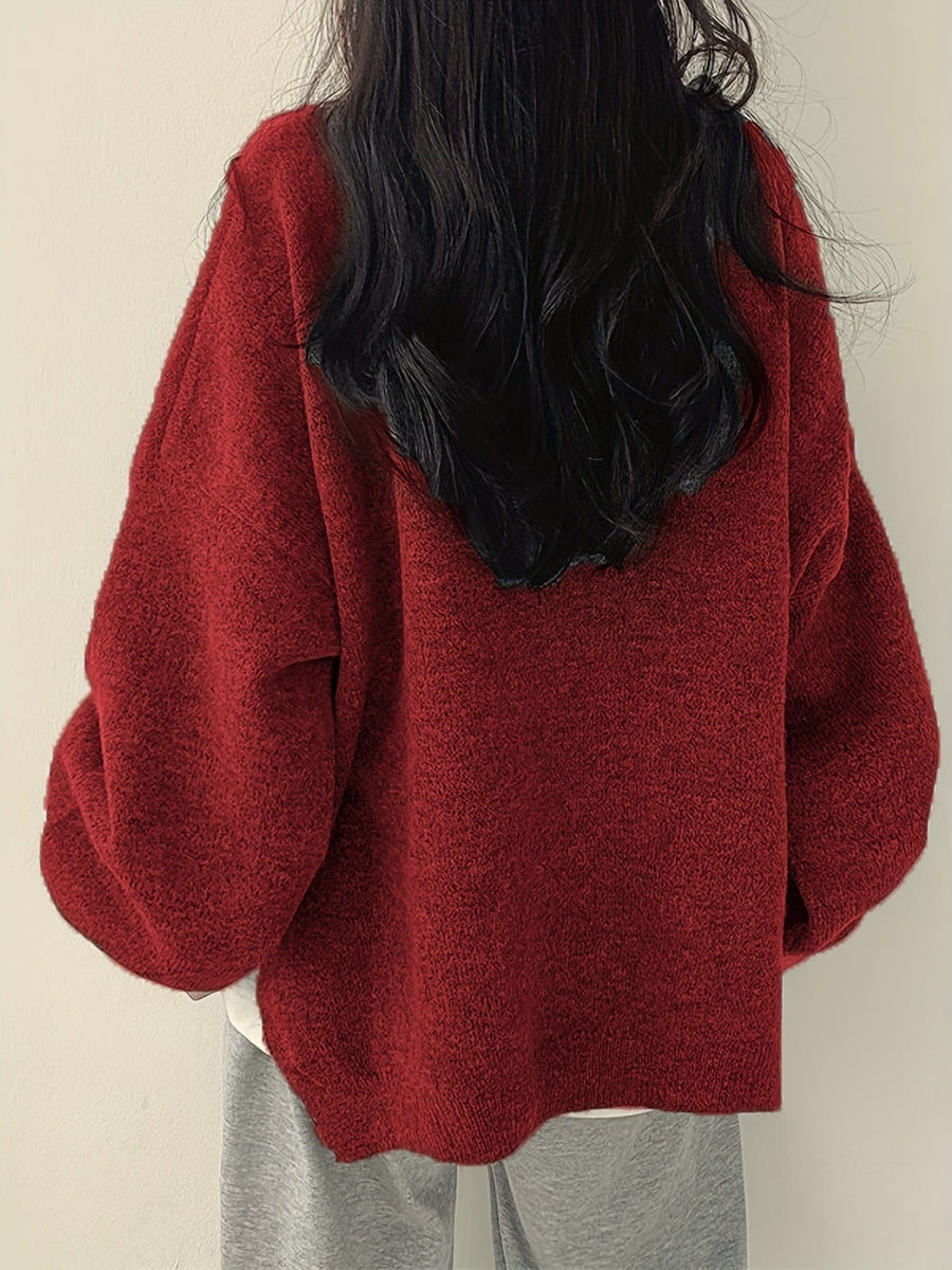 Sweat Oversize à Détails Asymétriques