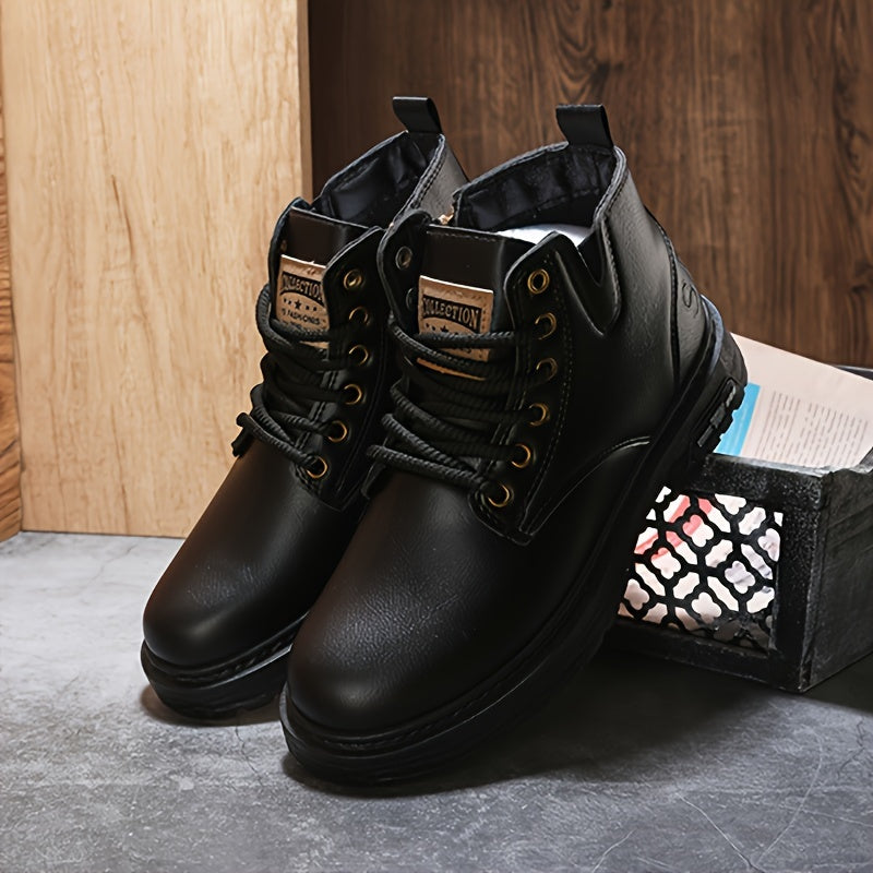 Bottes Lacées à Fermeture Éclair