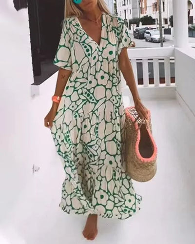 Nilsina - Robe d'été à Fleurs Décontractée