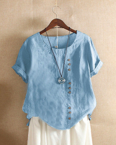Blouse à manches courtes pour femmes