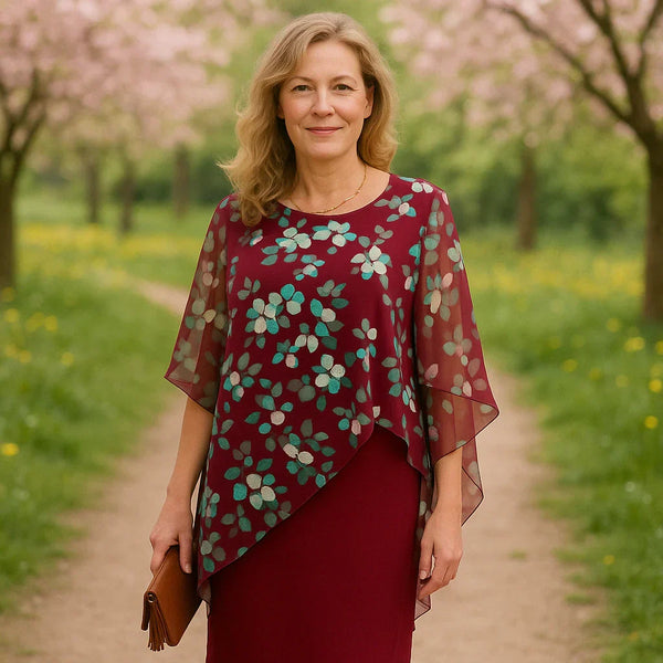 Vestido Floral Atemporal - Elegancia Refinada para Mujer