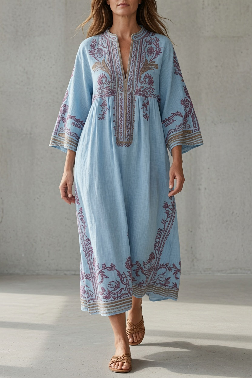 Robe Fluide Natalie — vue de profil, tombé gracieux et épousant la morphologie