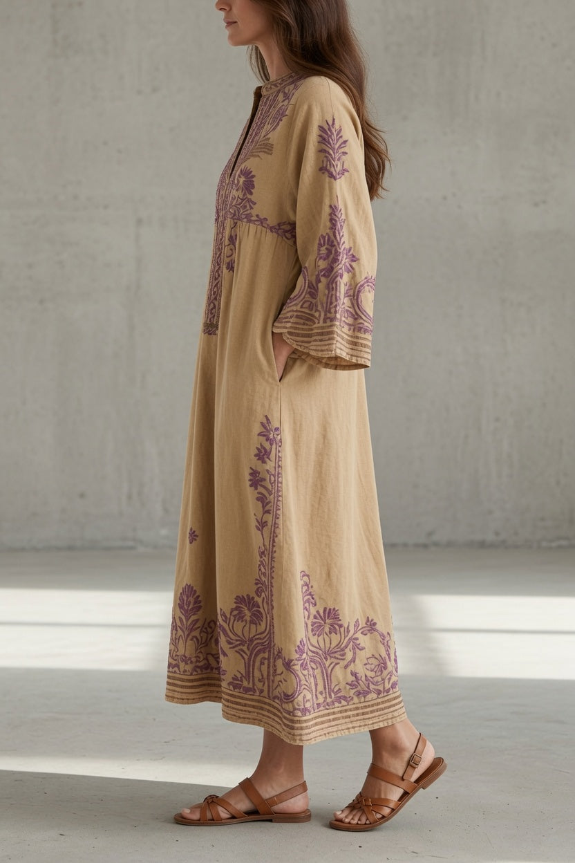 Robe Fluide Natalie — détail de la coupe fluide et légère de la robe