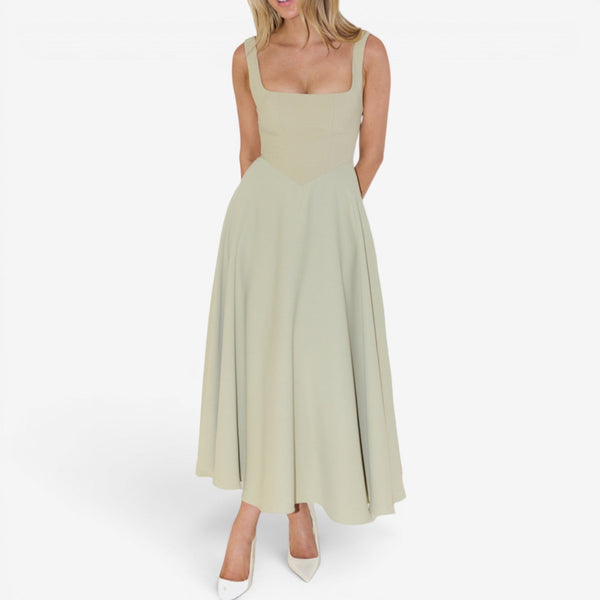Robe Midi Évasée Cintrée