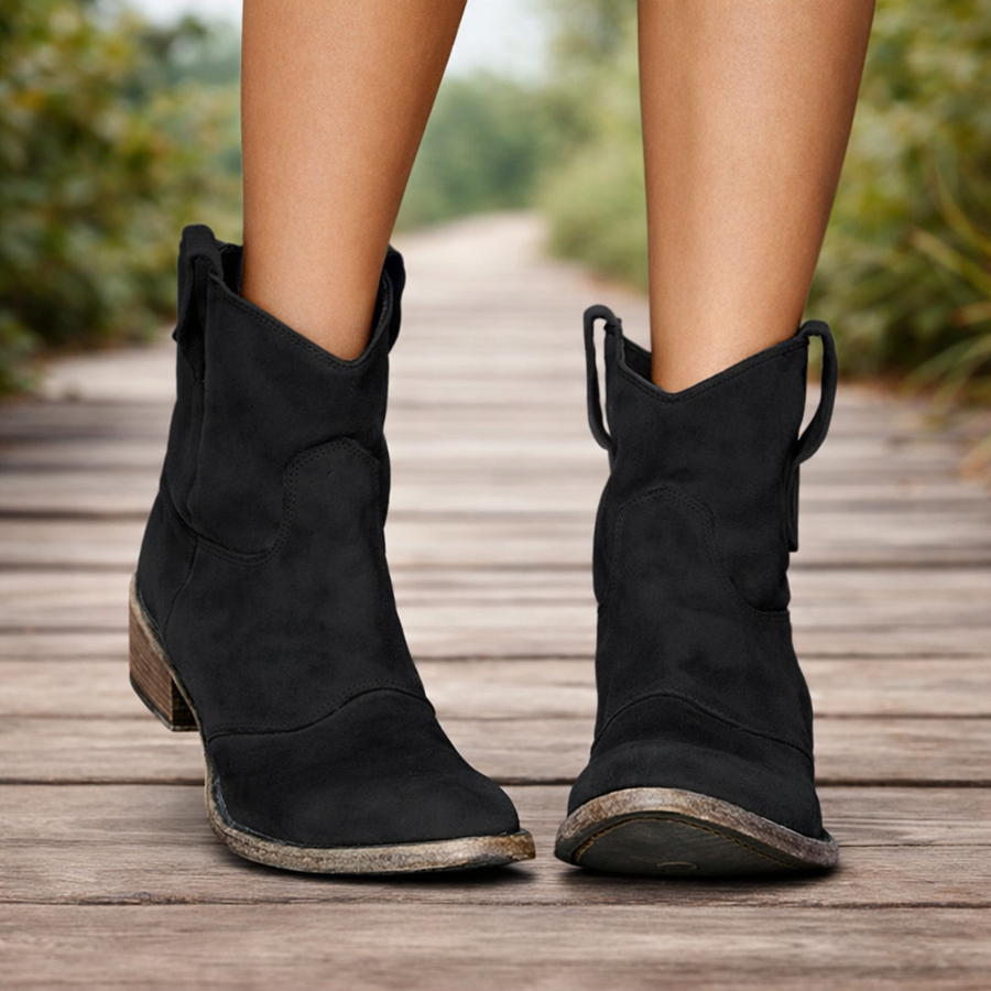Botas Bohemian com Salto de Bloco