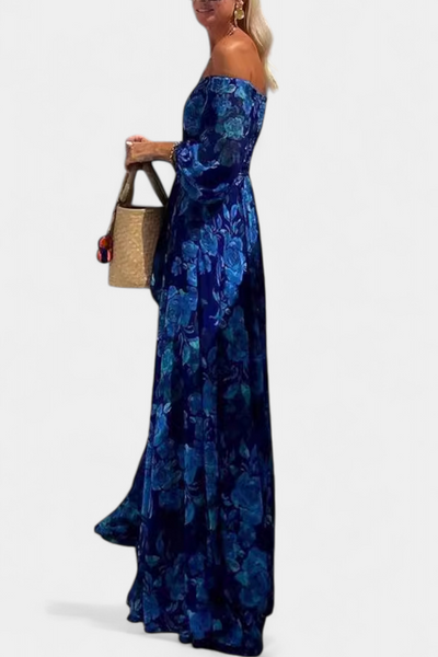 Davina Robe longue avec imprimé floral romantique