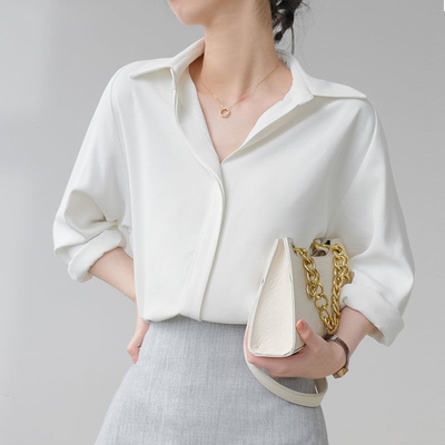 Chemise unie à boutons - Design et fermeture réversibles