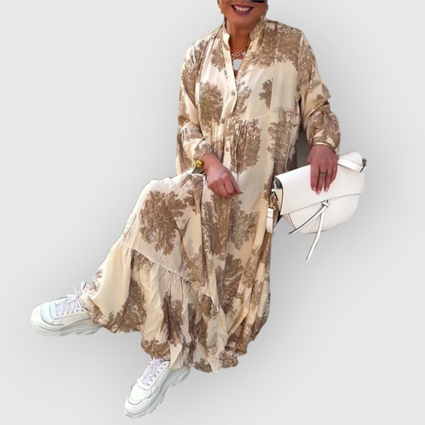 Mirone | Robe longue à fleurs