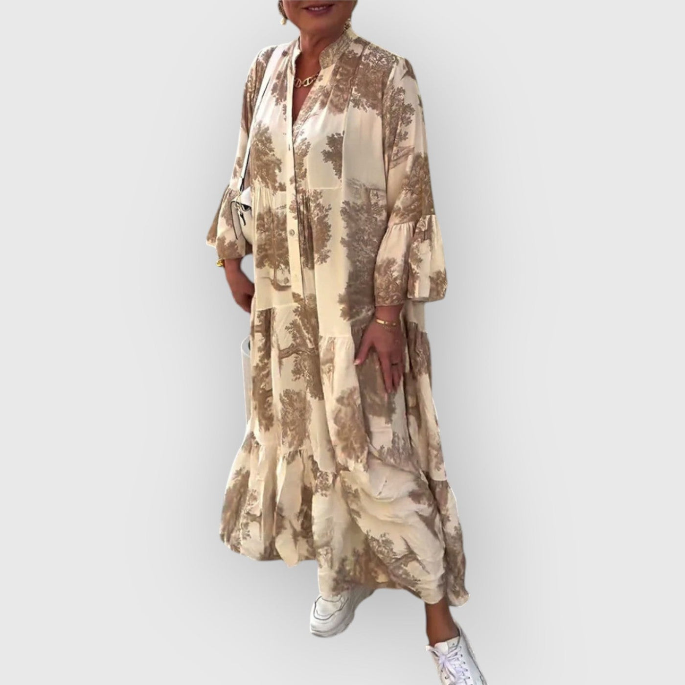 Mirone | Robe longue à fleurs