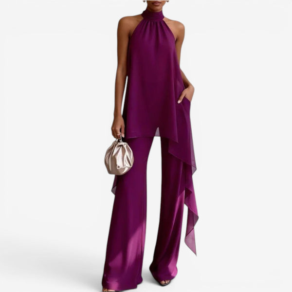 Ensemble Deux Pièces Asymétrique Luxe