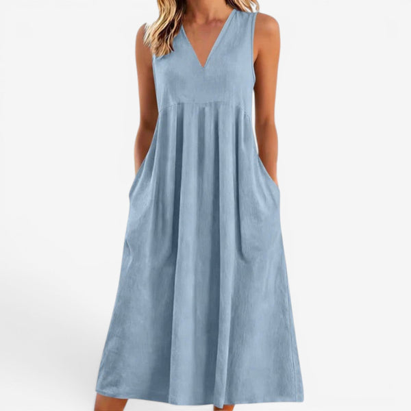 Robe Midi Évasée - Élégance Intemporelle