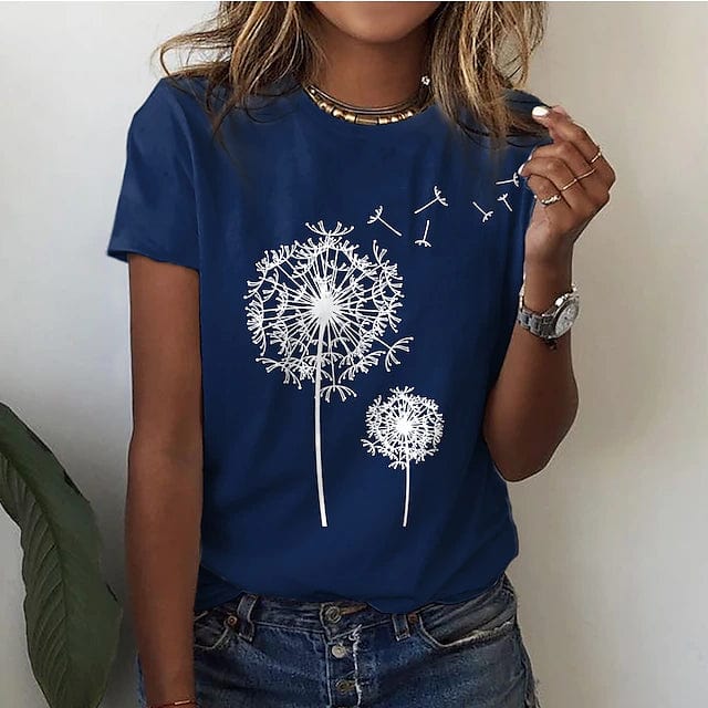 Renate - Elégant t-shirt pissenlit pour un look unique