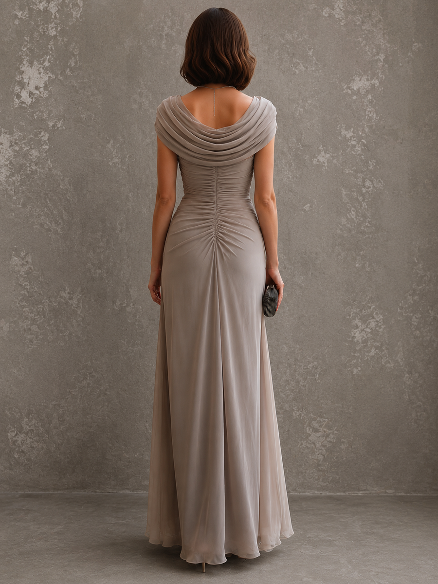 Robe Marceline — palette de coloris : beige, bleu marine, bordeaux, noir, rose, bleu ciel
