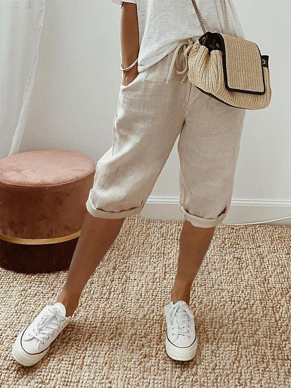 Pantalon en coton pour femme