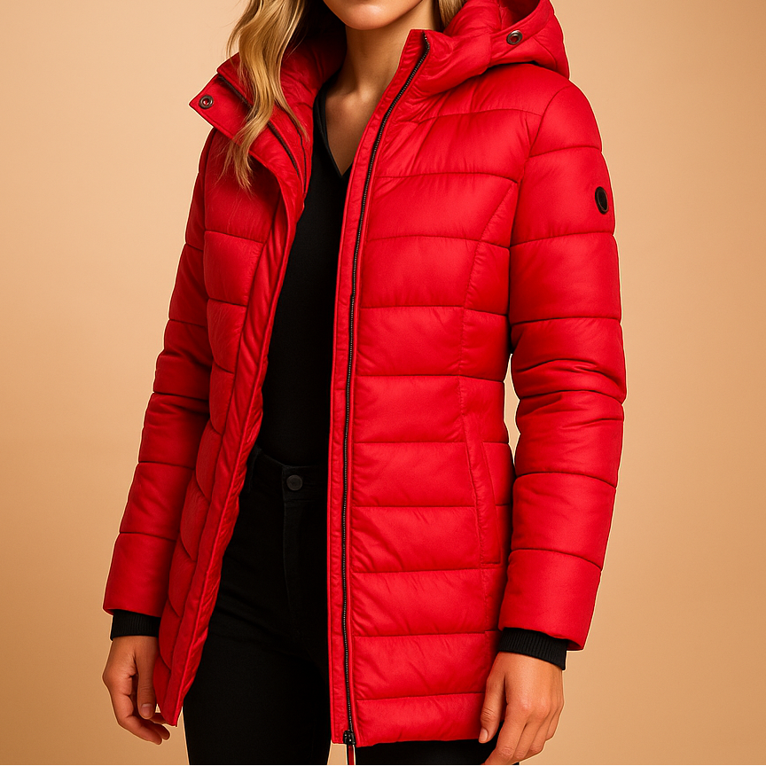 Manteau Matelassé Longueur Mi-Mollet