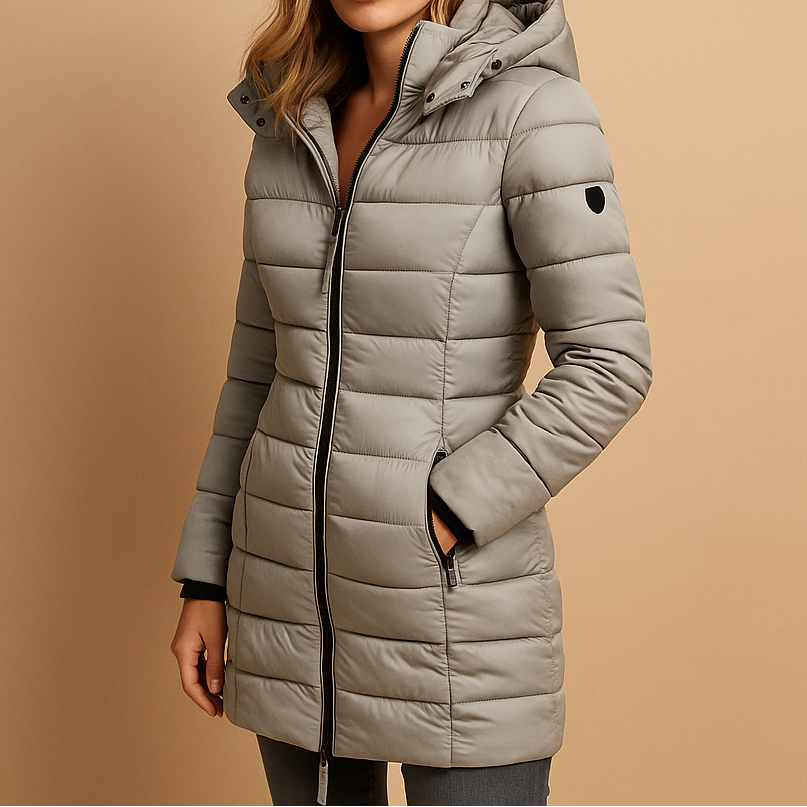Manteau Matelassé Longueur Mi-Mollet