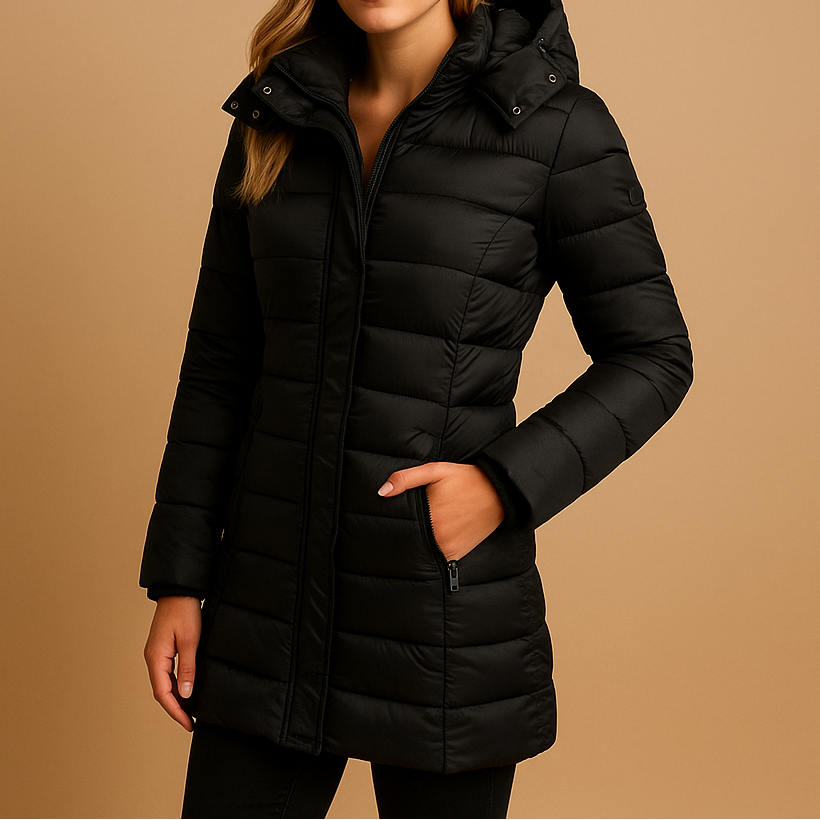Manteau Matelassé Longueur Mi-Mollet