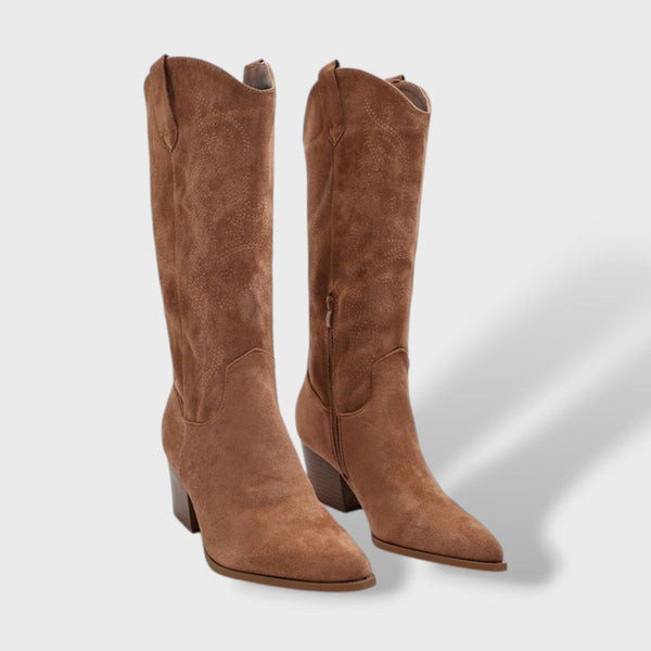 Botas de Cowboy de Cano Médio com Bordados