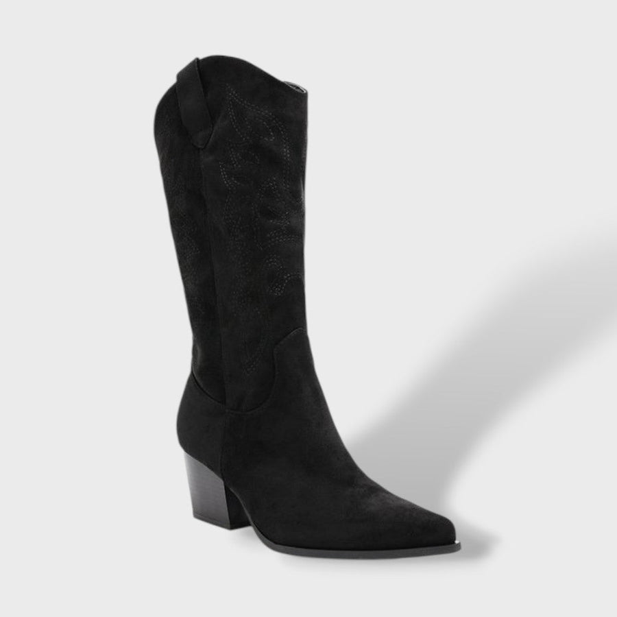 Botas de Cowboy de Cano Médio com Bordados
