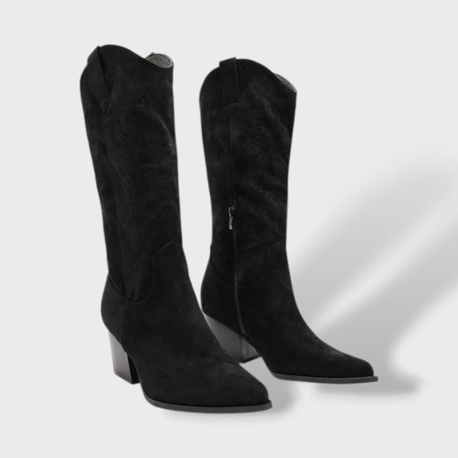 Botas de Cowboy de Cano Médio com Bordados