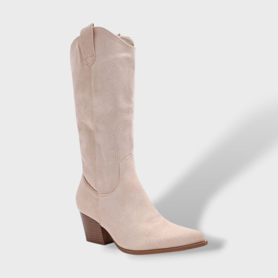 Botas de Cowboy de Cano Médio com Bordados