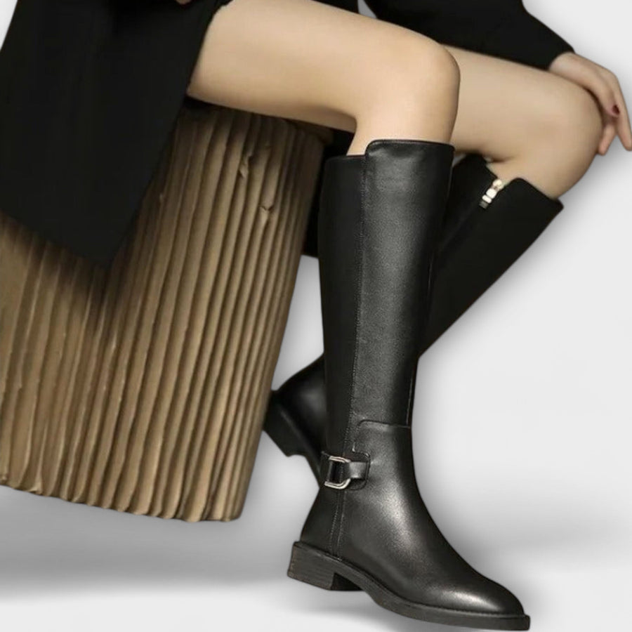 Bottes Genoux Élégantes et Confortables