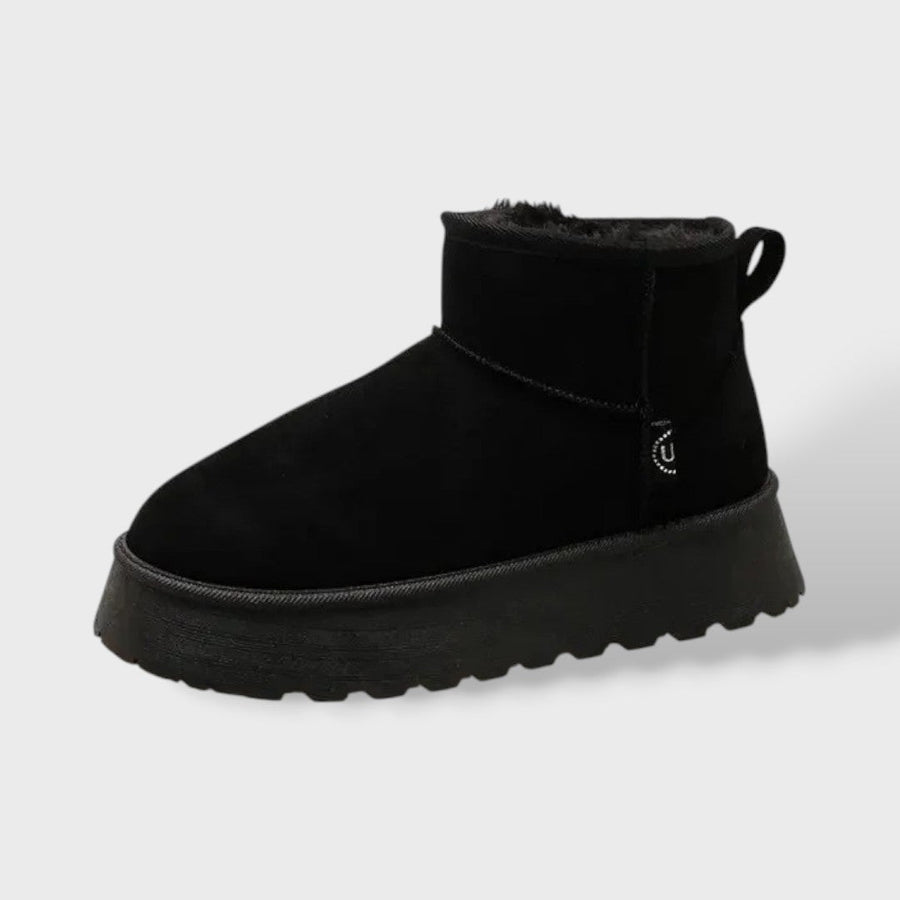 Bottes Courtes à Semelle Épaisse et Intérieur Douillet