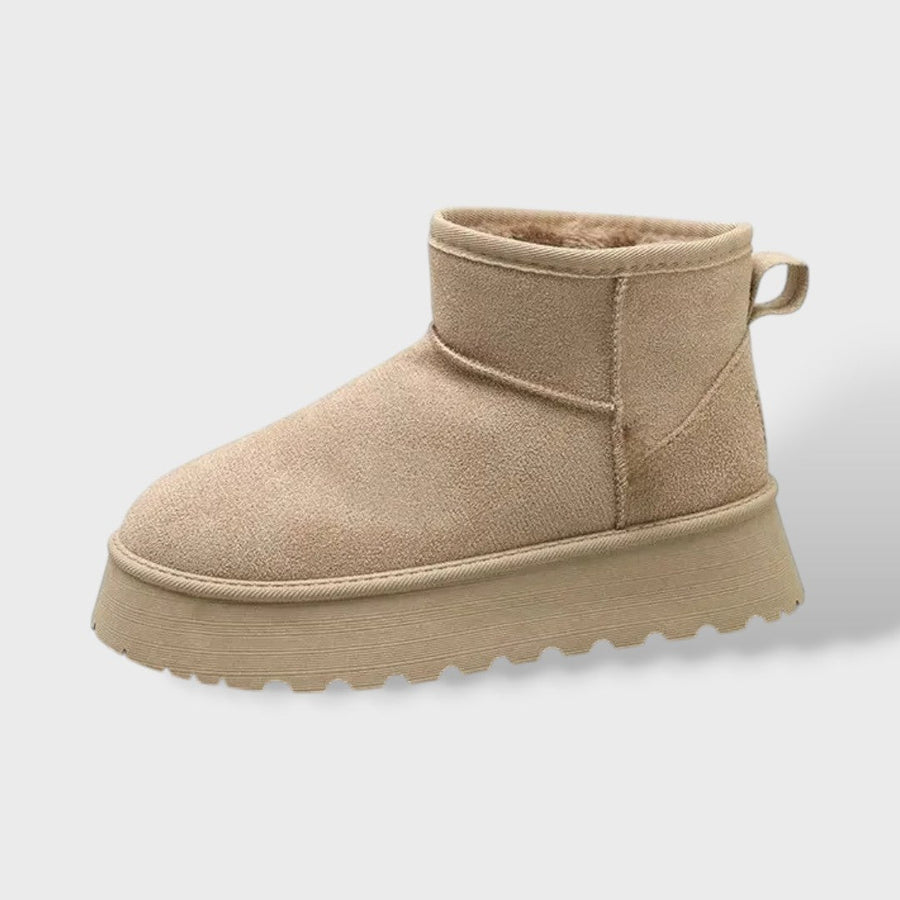 Bottes Courtes à Semelle Épaisse et Intérieur Douillet