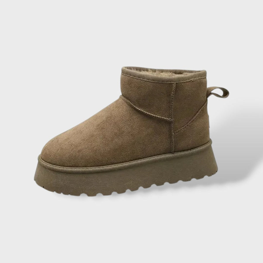 Bottes Courtes à Semelle Épaisse et Intérieur Douillet