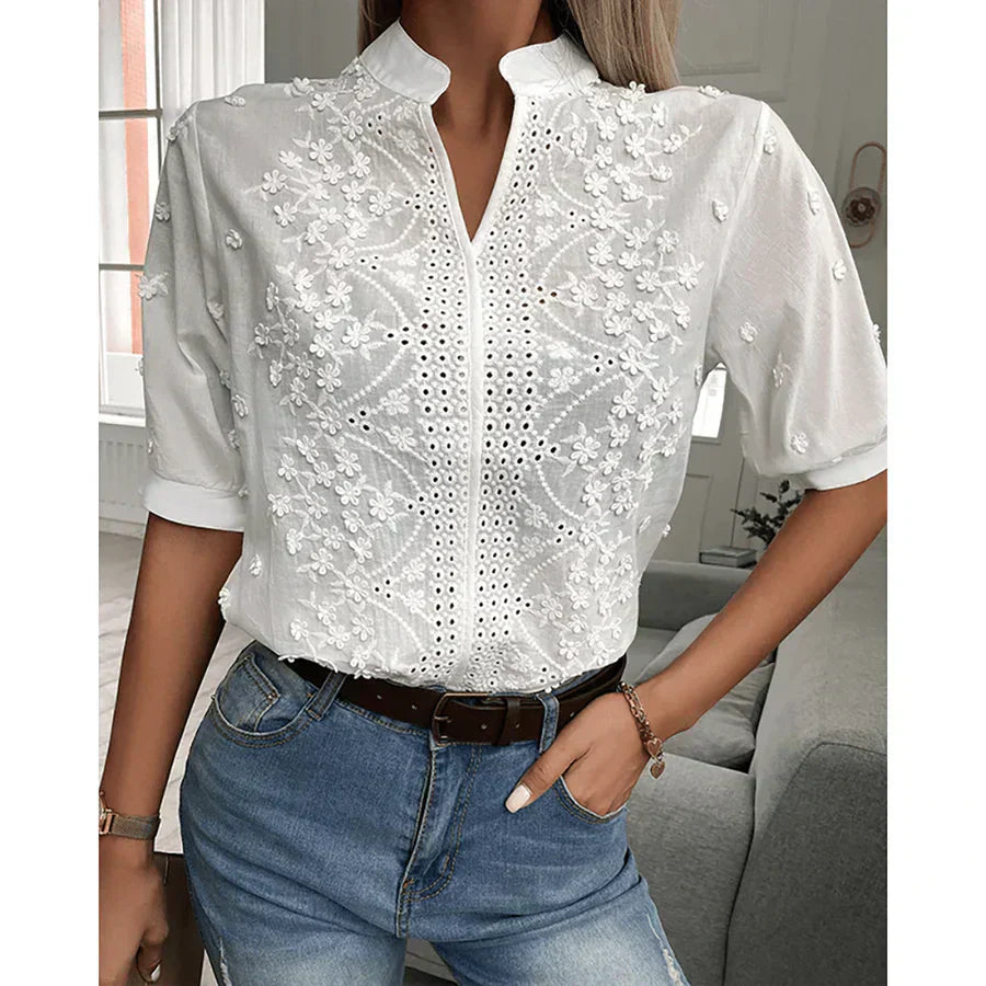 Blouse en dentelle Elena Femme - Raffinée et Romantique