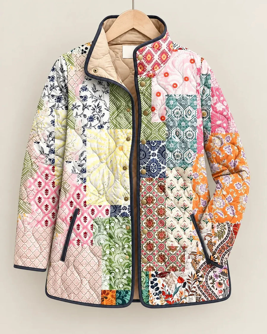 Casaco Acolchoado Patchwork Património