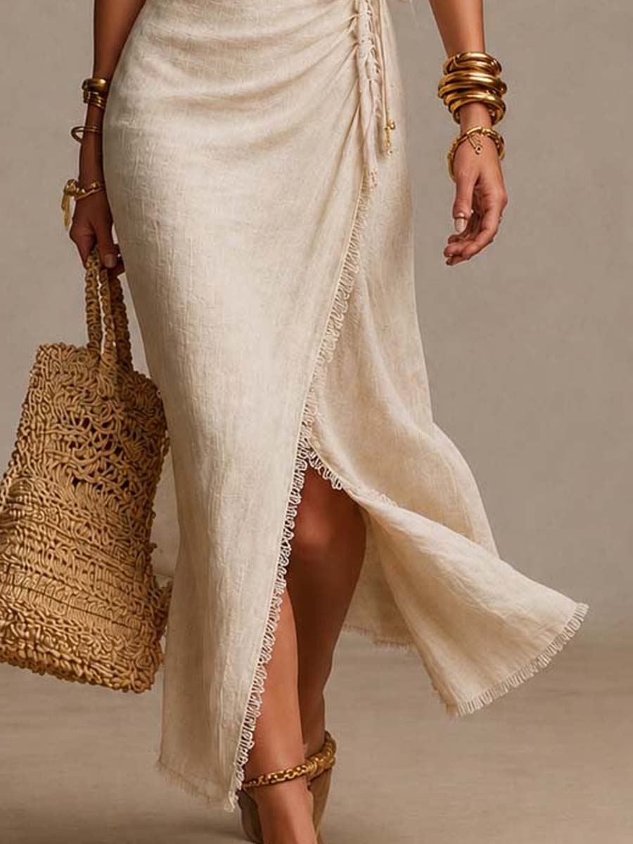Robe Nerina portefeuille — vue latérale cordon ajustable