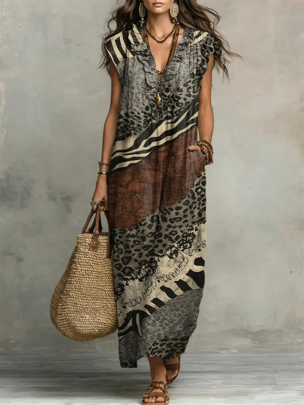 Liénore | Vestido Maxi Fluido y Bohemio