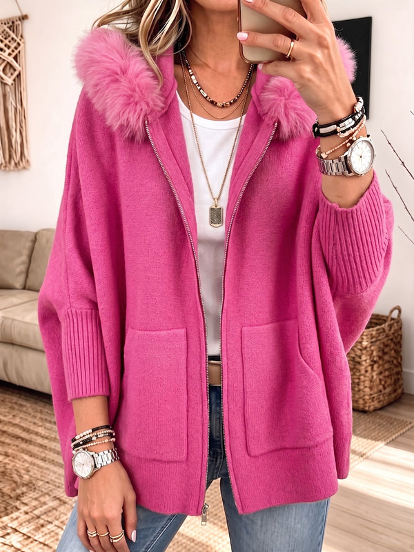 Élise | Chaqueta con capucha suave y holgada