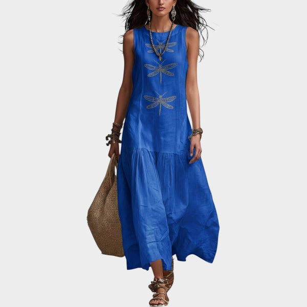 Robe Midi Fluide Libellule