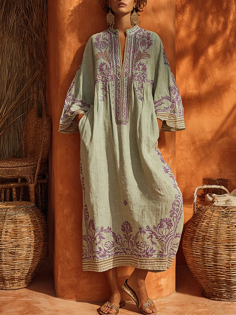 Robe Céleste — détail du bas de robe et du tombé du tissu