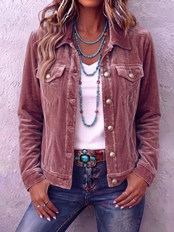 Florine | Chaqueta con hombreras y botones - Corte  estructurado