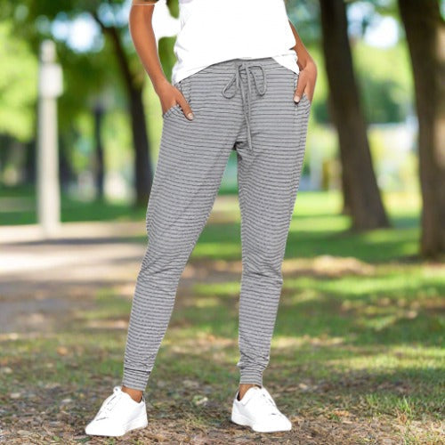 Pantalons à rayures pour femmes