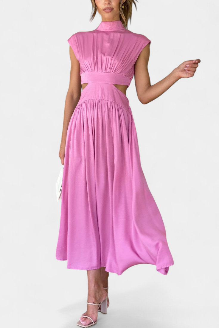 Jocelyn Ensemble long minimaliste avec encolure haute et ouverture latérale