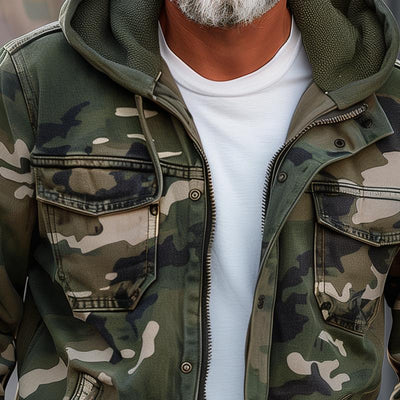 Fabian - Veste Cargo Camouflage Élégante