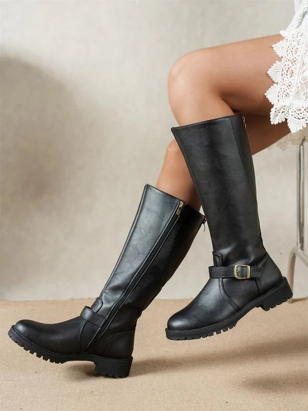 Bottes Élancées avec Zip Discret