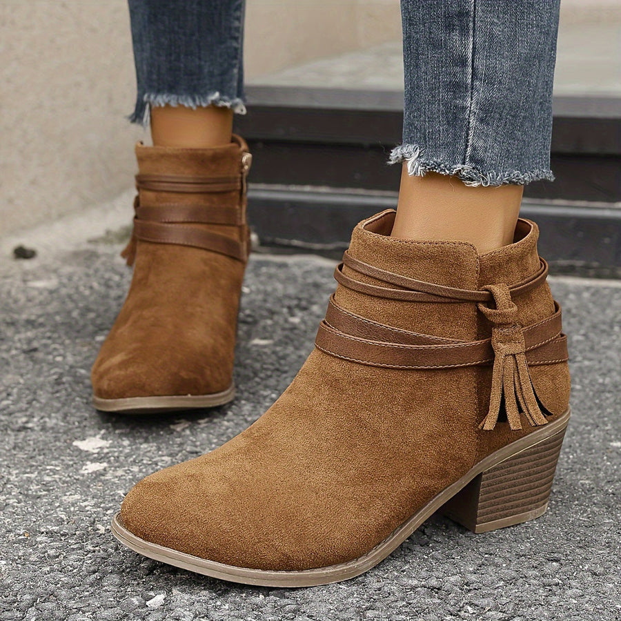 Bottines à Brides Talon Bloc