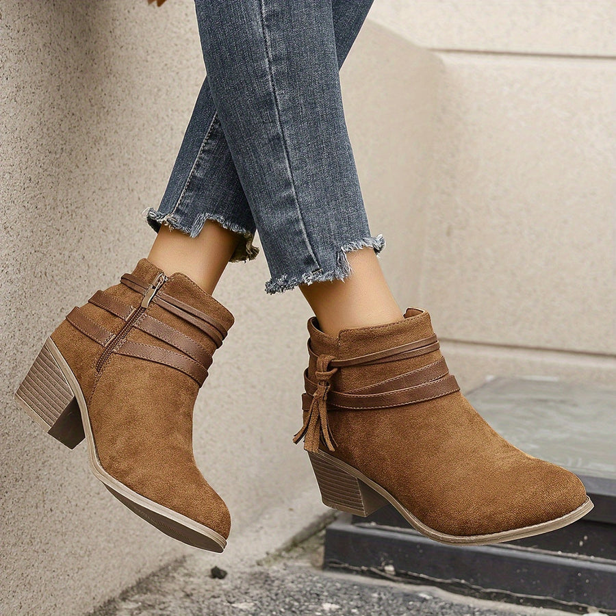 Bottines à Brides Talon Bloc